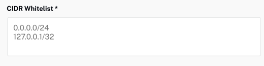CIDR 白名單